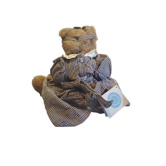 Boyds Bears 14" J.B. Bean Series 1995 "Emma" Bear Brown  Fur Plush Bear - Picture 4 of 14